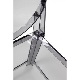 Krzesło barowe VICTORIA 65 cm dymione - poliwęglan King home - 2